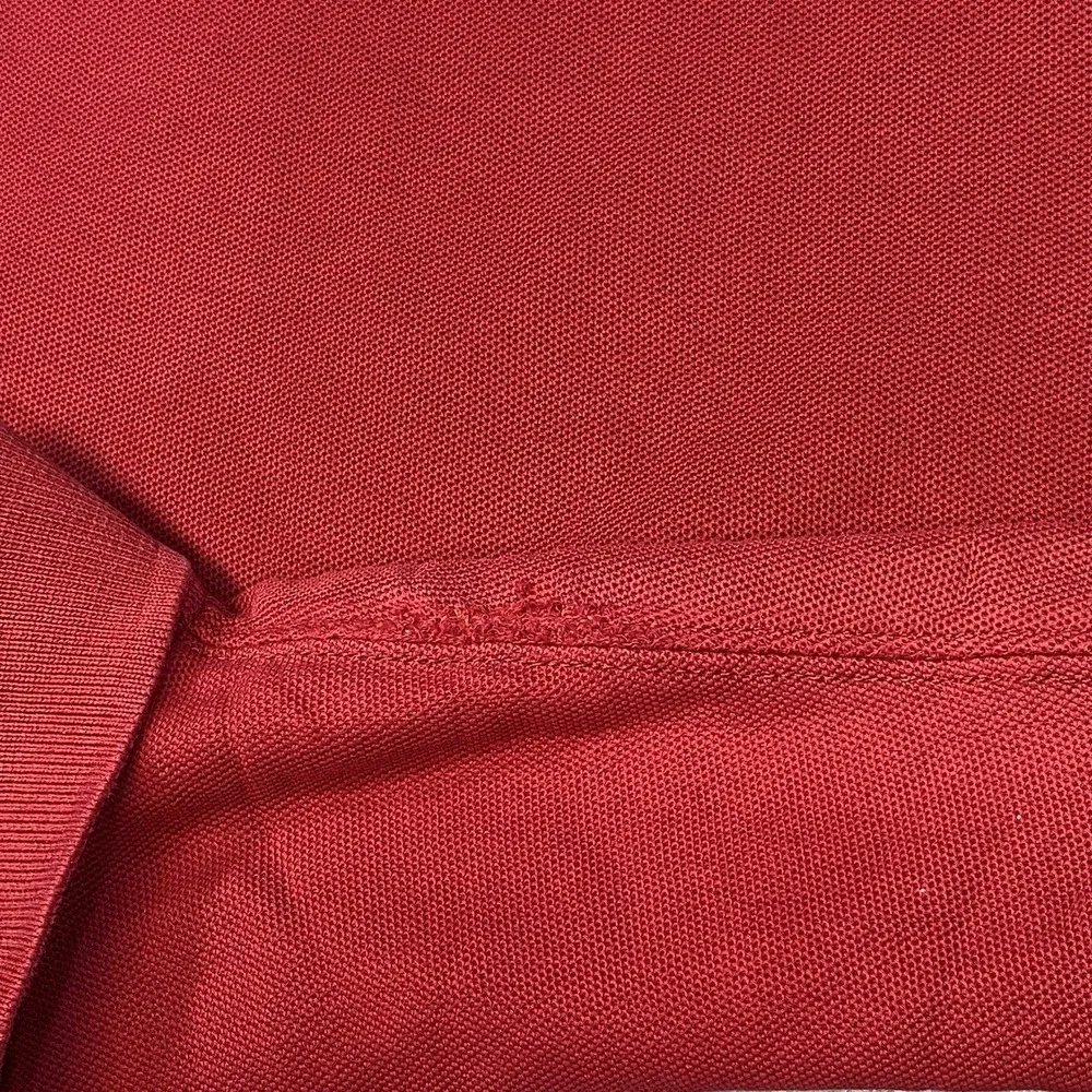 Patagonia Polo Men's Medium Red Organic Cotton Short Sleeves Golf Outdoor Hiking - Picture 7 of 7